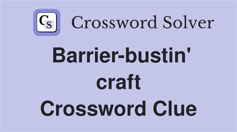 craft crossword clue